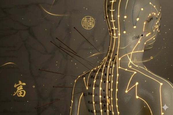 Símbolo Yin-Yang sobre madera, representando la salud y beneficios del Tai Chi y Qigong